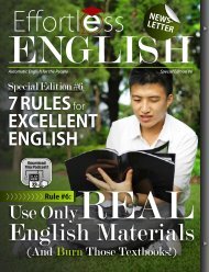 Rule #6 - Effortless English
