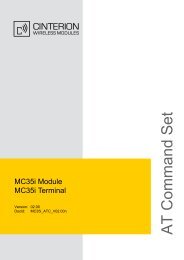 MC35i AT Command Set