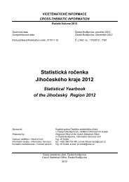 StatistickÃ¡ roÄenka JihoÄeskÃ©ho kraje 2012 - ÄeskÃ½ statistickÃ½ ÃºÅad