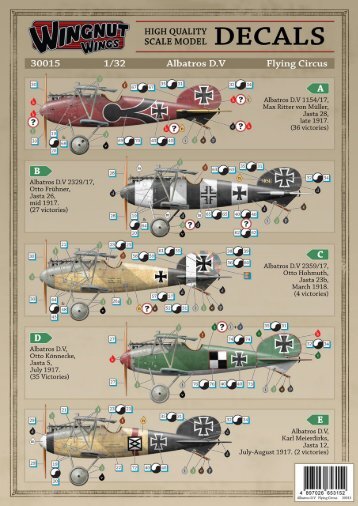 Page 1 Page 2 D Albatros D.V 1154/17, Max Ritter von Müller, Jasta ...