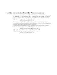 Lattice sums arising from the Poisson equation - David H Bailey