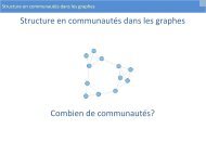 Traitement des graphes et rÃ©seaux biologiques - silico.biotoul ...