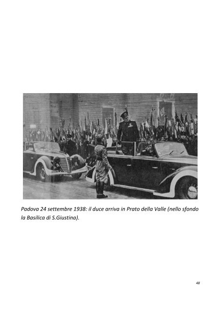 Benito Mussolini tra noi Padovani - Giuliocesaro.it