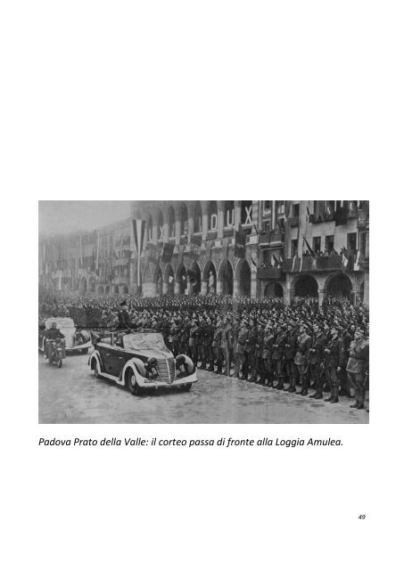 Benito Mussolini tra noi Padovani - Giuliocesaro.it