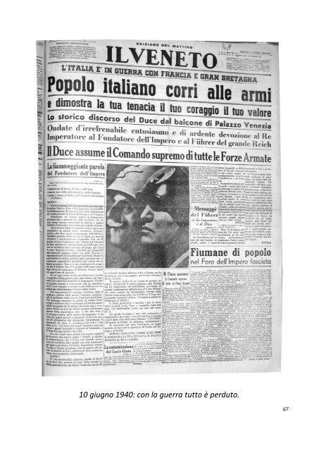 Benito Mussolini tra noi Padovani - Giuliocesaro.it