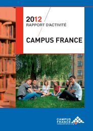 Rapport d'activitÃ© 2012 - EPIC Campus France