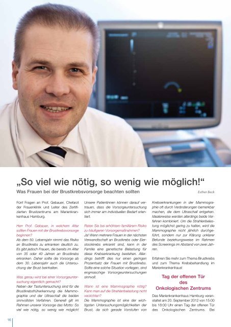 Berufe mit Zukunft im Gesund - Magazin für Gesundheit Schleswig ...