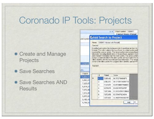 Coronado IP Visual Overview - Coronado Group, Ltd.