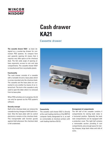 Cash Drawer Ka21 Wincor Nixdorf