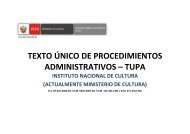 tupa - Transparencia - Ministerio de Cultura