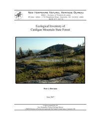 Ecological Inventory of Cardigan Mountain - New Hampshire ...