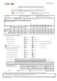 Download Export Collection forms - Business banking - HSBC