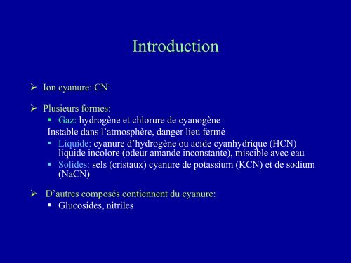 Intoxication au cyanure : à propos d'une observation