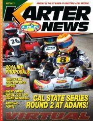 May 2011 - International Kart Federation