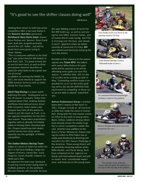 May 2011 - International Kart Federation