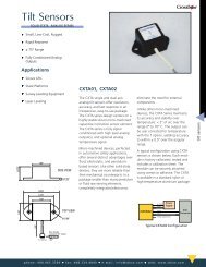 Download CXTA Series, Analog Tilt Sensor, Data ... - Willow.co.uk