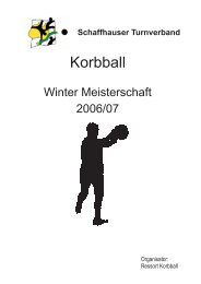 Ressort Korbball - Schaffhauser Turnverband