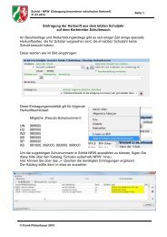 Eintragung der Herkunft aus dem letzten Schuljahr ... - SVWS-NRW