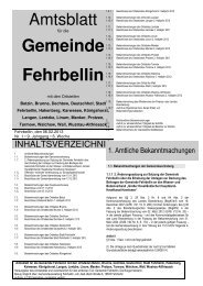 Gemeinde Fehrbellin - verwaltung.gemeinde-fehrbellin.de