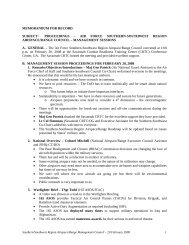 MEMORANDUM FOR RECORD - Interagency Airspace Coordination