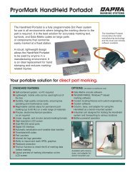 PryorMark HandHeld Portadot - Dapra Marking Systems