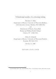 Vibrational modes of a rotating string - ResearchGate