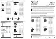 PRICE LIST ELGEF Plus - Plastic Systems