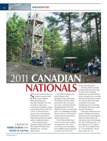 2011 canadian nationals - Clay Shooting USA
