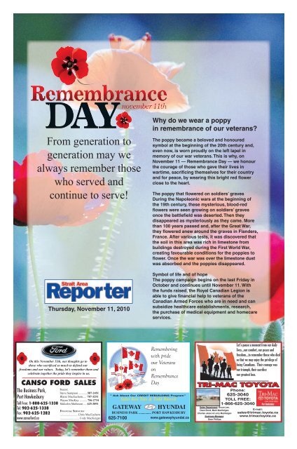 Remembrance Day Tab 2010.pdf - The Pictou Advocate