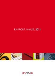 RAPPORT ANNUEL 2011 - Evolis