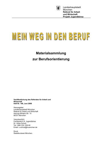 Materialsammlung - Referat für Arbeit und Wirtschaft