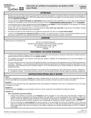 Faire demande caq