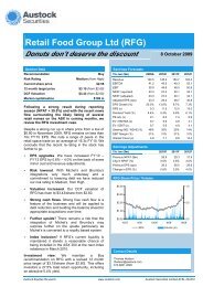 Retail Food Group Ltd (RFG) Donuts don't deserve the discount