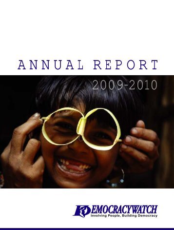 Annual Report 2009-10 - Democracywatch