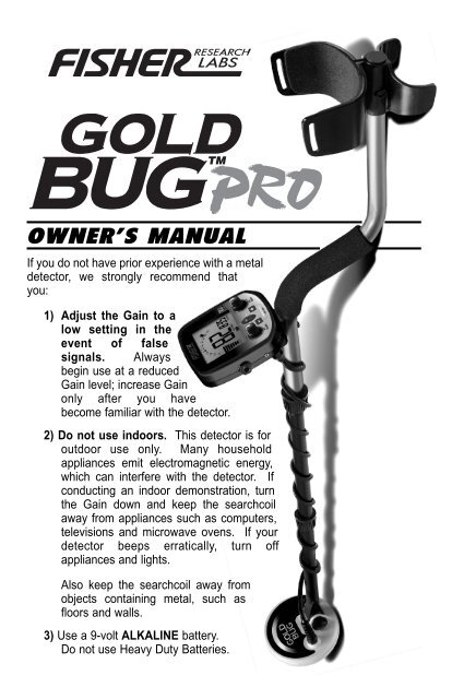 Gold Bug Pro Manual Fisher