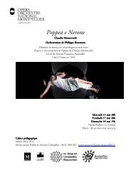 Poppea e Nerone - OpÃ©ra Orchestre National Montpellier