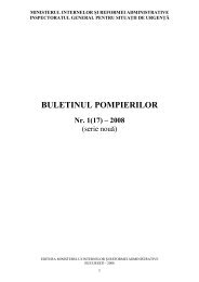 BULETINUL POMPIERILOR Nr. 1(17) â 2008 - IGSU