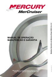 MANUAL DE OPERAÇÃO MANUTENÇÃO E GARANTIA - Mercury