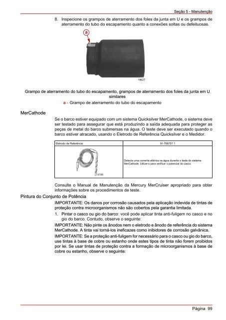 MANUAL DE OPERAÇÃO MANUTENÇÃO E GARANTIA - Mercury