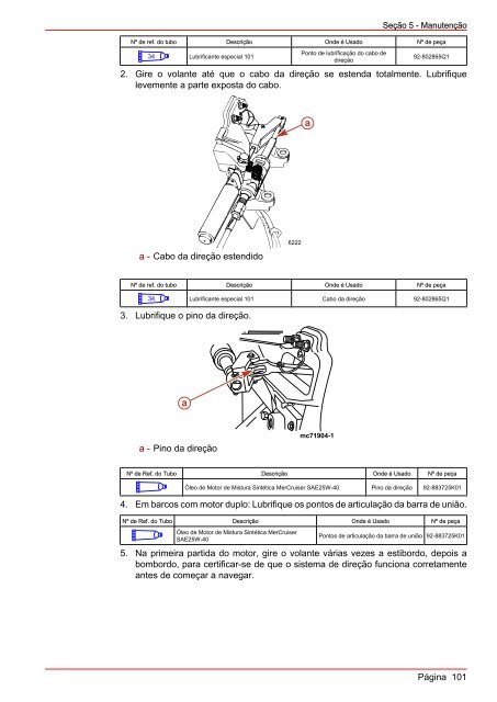 MANUAL DE OPERAÇÃO MANUTENÇÃO E GARANTIA - Mercury