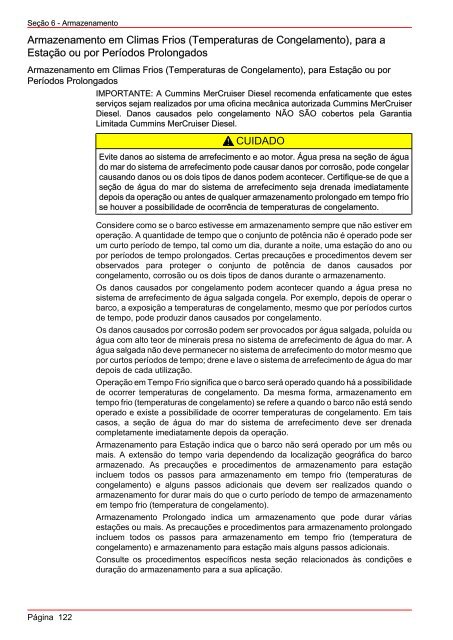 MANUAL DE OPERAÇÃO MANUTENÇÃO E GARANTIA - Mercury