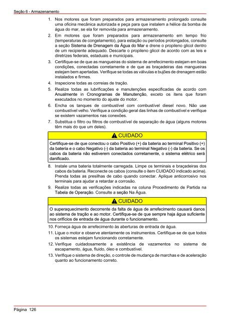 MANUAL DE OPERAÇÃO MANUTENÇÃO E GARANTIA - Mercury