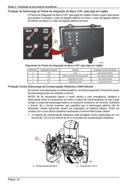 MANUAL DE OPERAÇÃO MANUTENÇÃO E GARANTIA - Mercury