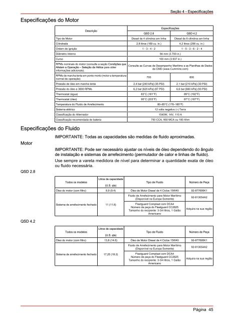 MANUAL DE OPERAÇÃO MANUTENÇÃO E GARANTIA - Mercury