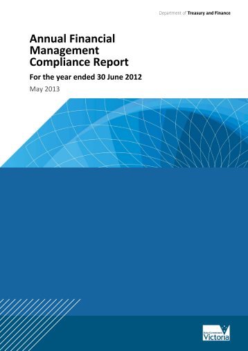 Financial management annual compliance report 2011-12