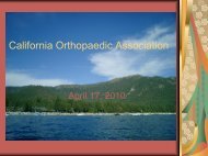 Carlos Prietto, M.D. - California Orthopaedic Association