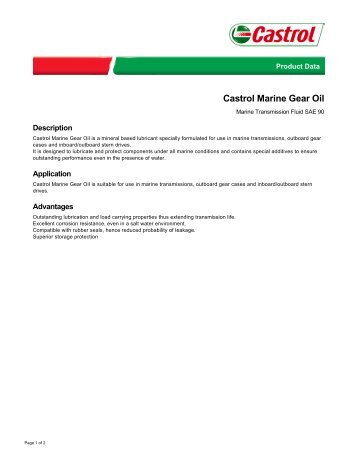 Castrol Marine Gear Oil