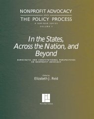 Nonprofit Advocacy and the Policy Process - Urban Institute