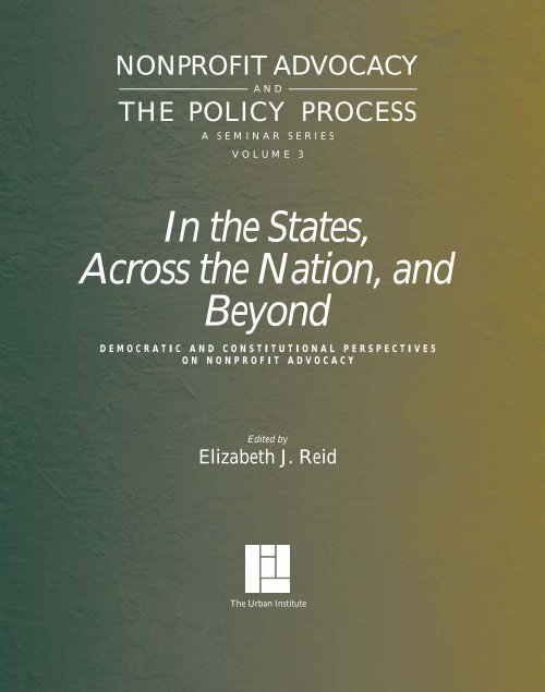 Nonprofit Advocacy and the Policy Process - Urban Institute