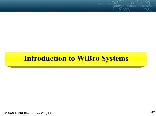 WiBro Network Architecture - KNOM